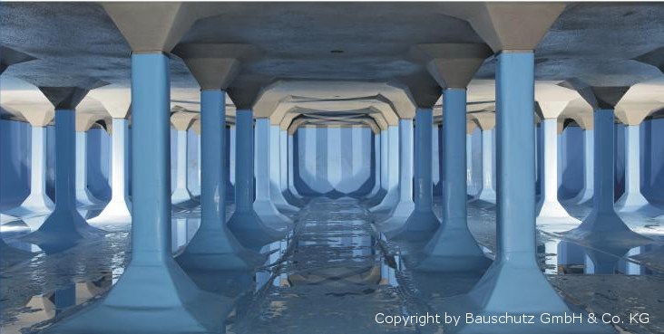 Säulenhalle einer Wasserkammer