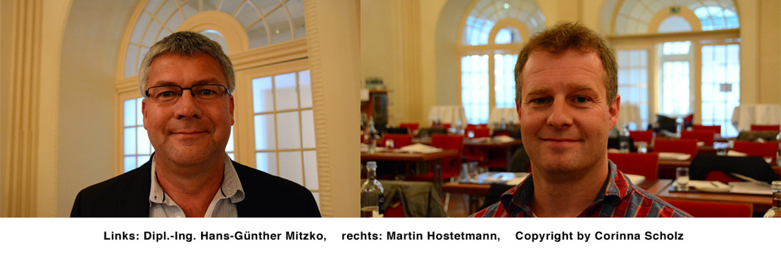 Dipl.-Ing. Hans-Günter Mitzko und Martin Hostetmann beim Kolloquium 2019